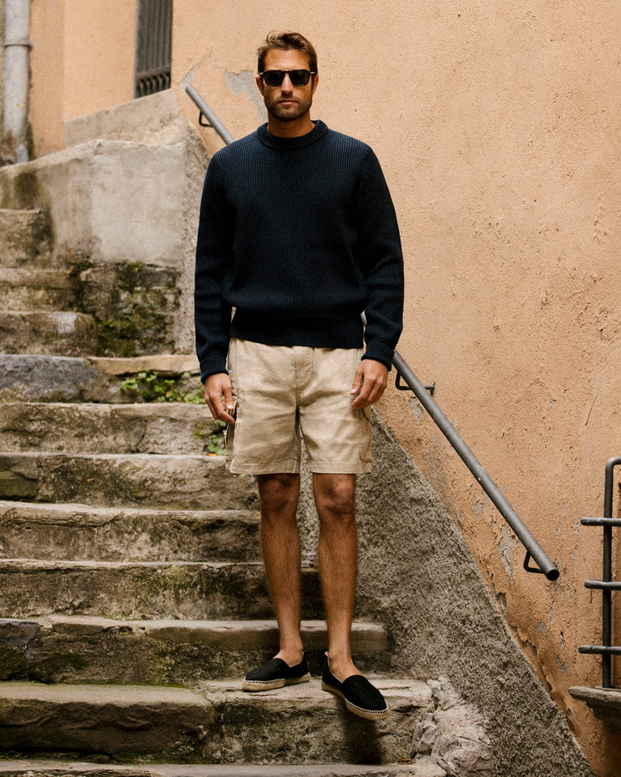 Hombres | Pantalones cortos | Morris | Cargo Linen Shorts Khaki