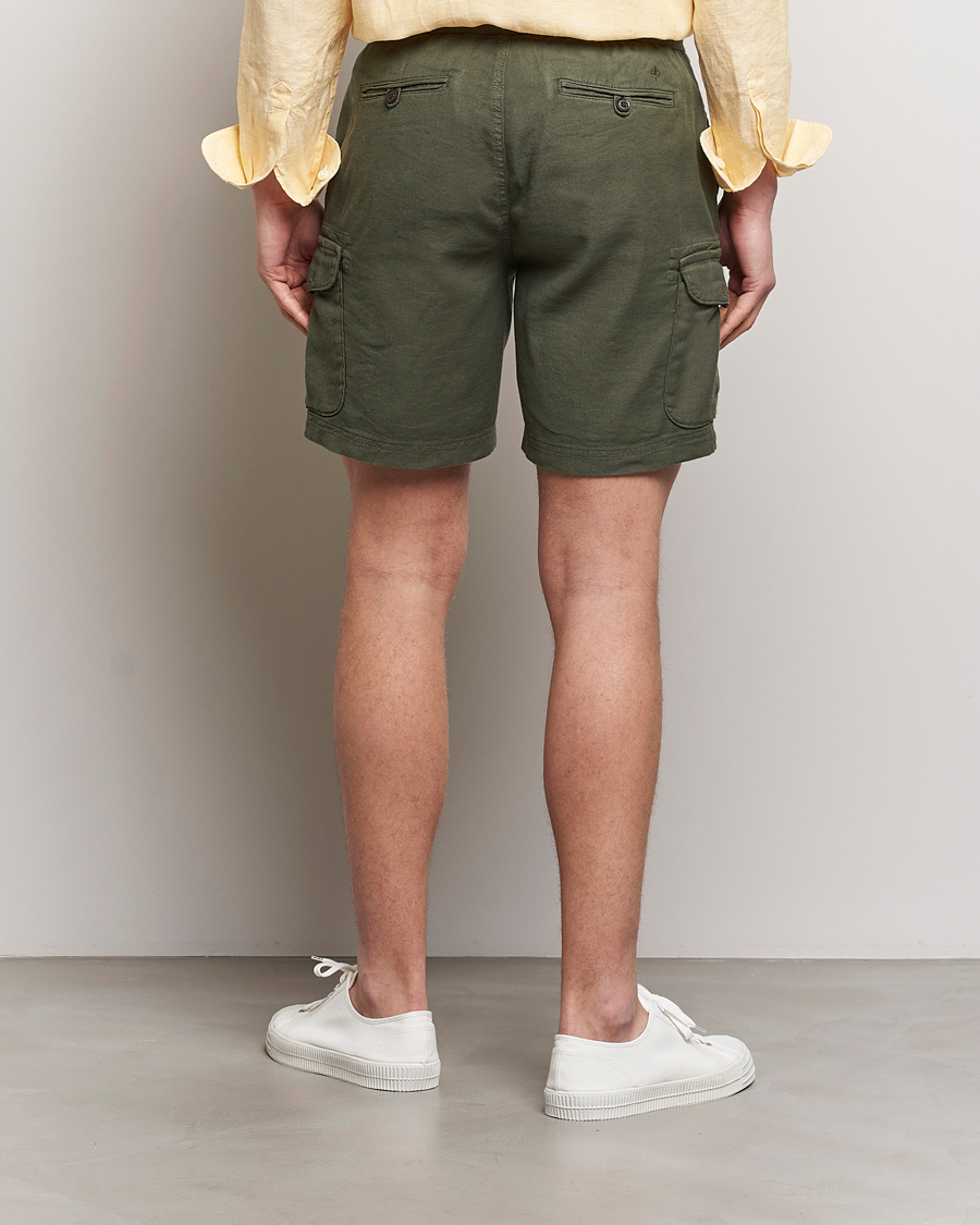 Hombres | Pantalones cortos | Morris | Cargo Linen Shorts Olive