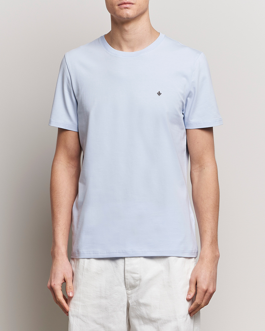 Hombres | Camisetas | Morris | James Crew Neck T-Shirt Light Blue