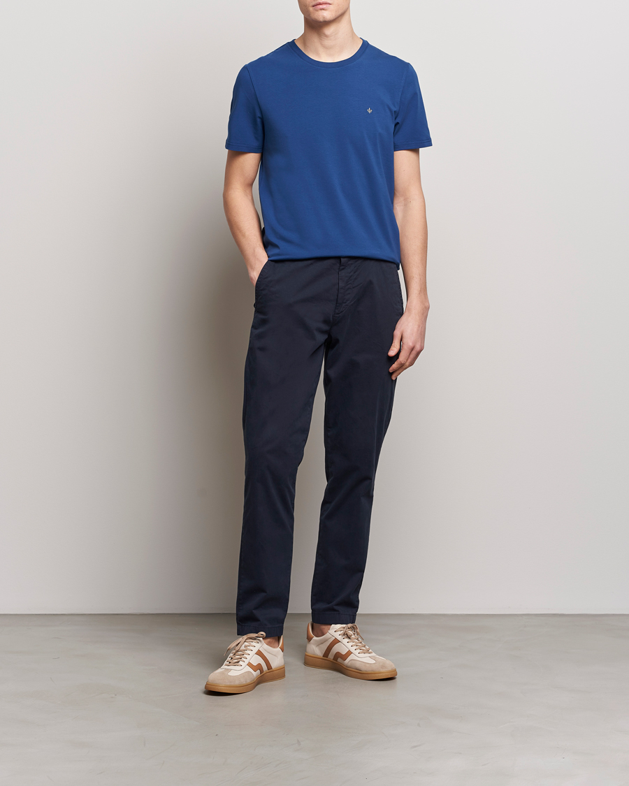 Hombres | Camisetas | Morris | James Crew Neck T-Shirt Blue