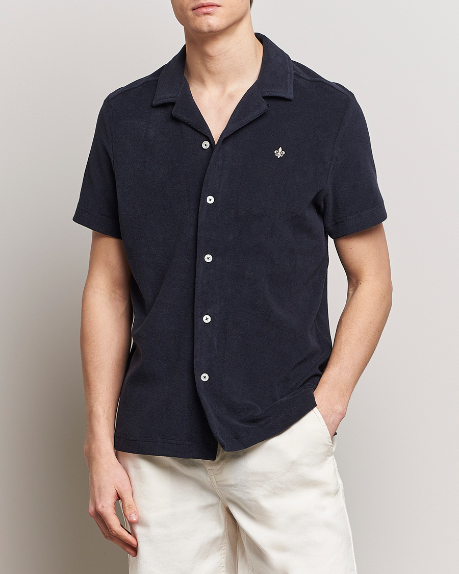 Hombres | Camisas | Morris | Conall Terry Shirt Old Blue