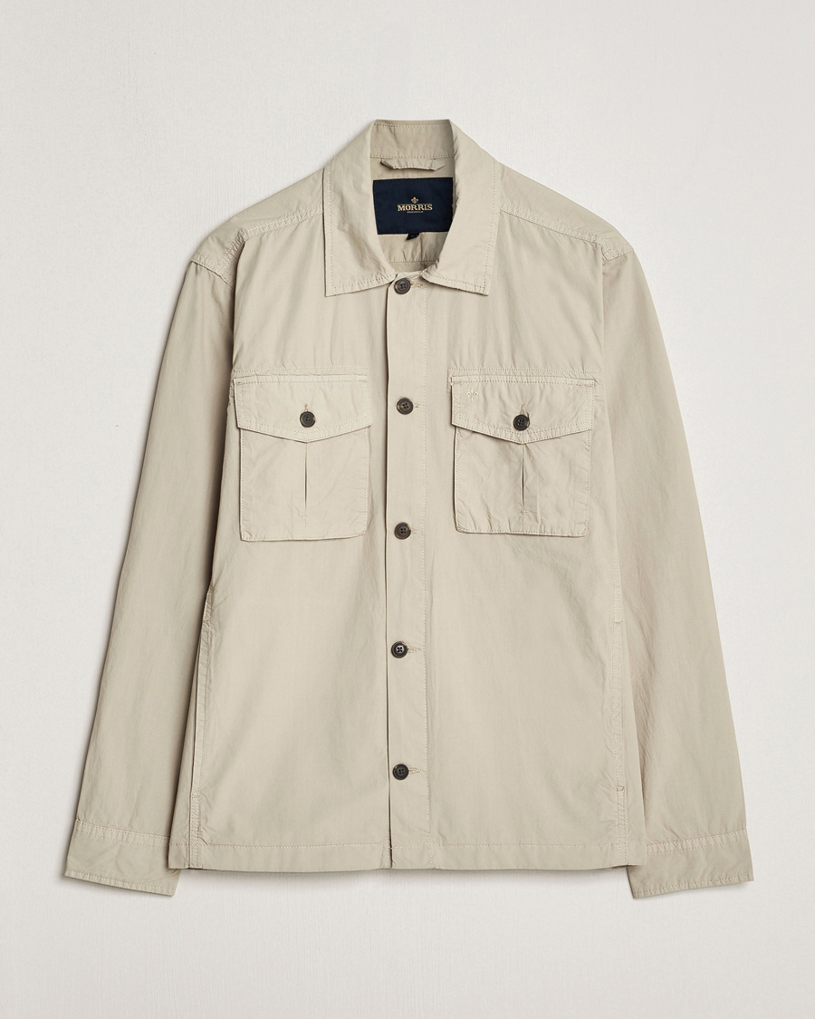 Hombres | Abrigos y chaquetas | Morris | Harrison Cotton Shirt Jacket Khaki