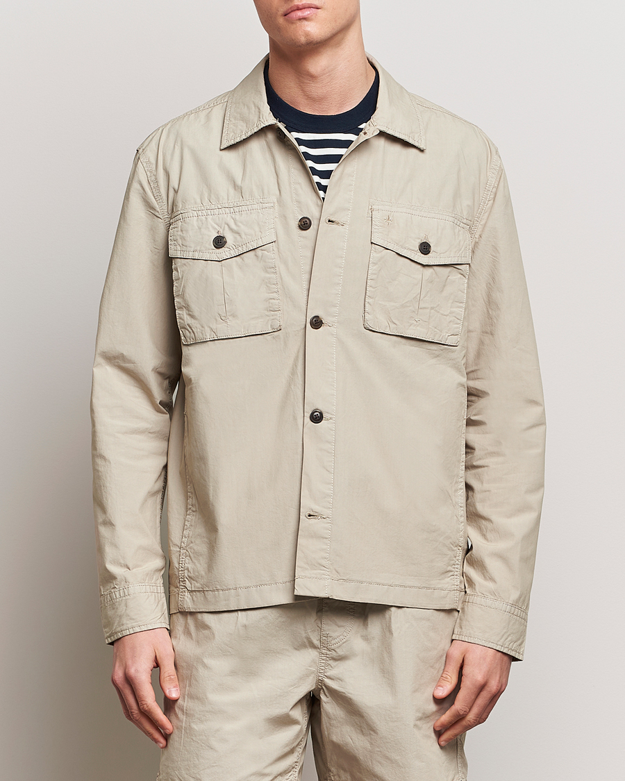 Hombres | Abrigos y chaquetas | Morris | Harrison Cotton Shirt Jacket Khaki