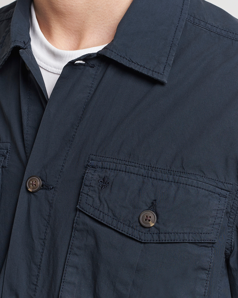 Hombres | Abrigos y chaquetas | Morris | Harrison Cotton Shirt Jacket Old Blue