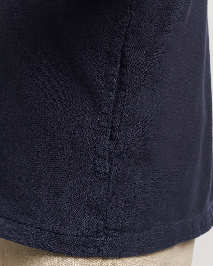Hombres | Camisas | Morris | Linen Shirt Jacket Navy