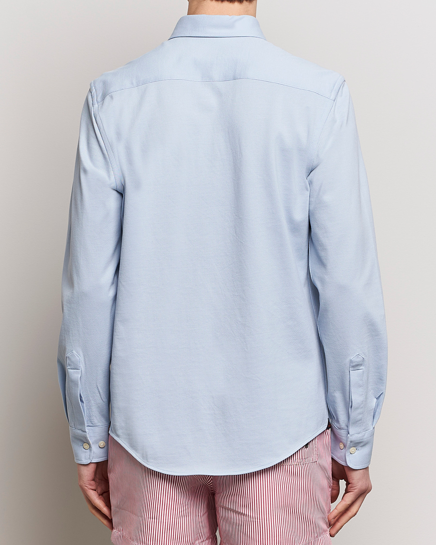 Hombres | Camisas | Morris | Eddie Slim Fit Pique Shirt Light Blue