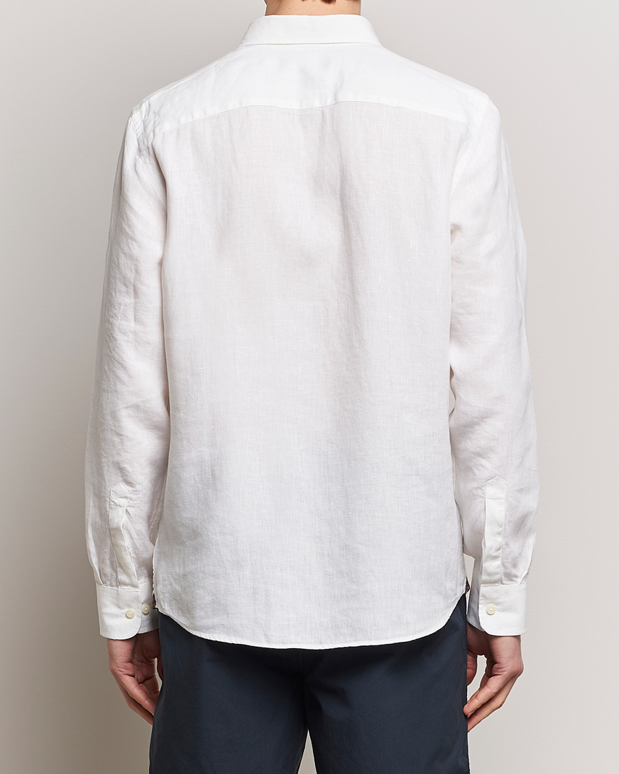 Hombres | Camisas | Morris | Douglas Linen Button Down Shirt White