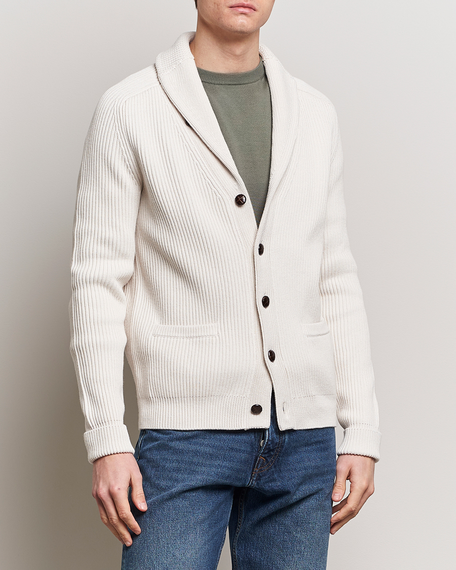 Hombres | Ropa | Morris | Brayden Shawl Cardigan Off White