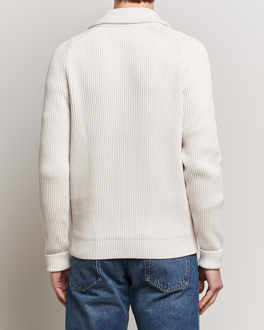 Hombres | Jerséis y prendas de punto | Morris | Brayden Shawl Cardigan White