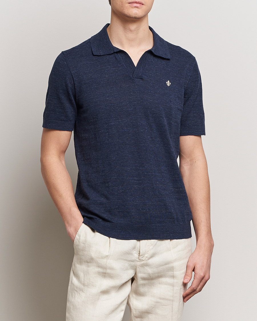 Hombres | Polos | Morris | Randall Cotton Resort Polo Navy
