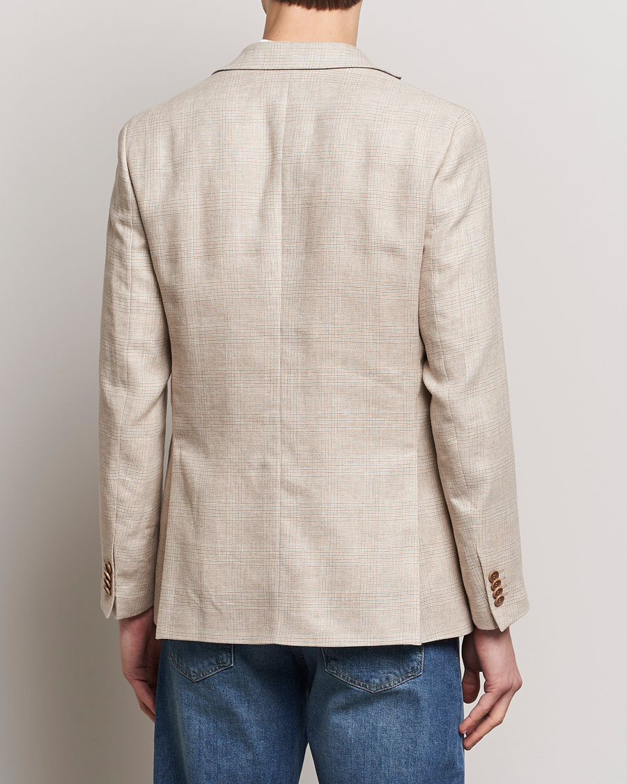 Hombres | Blazers | Morris | Archie Cotton Glencheck Blazer Khaki