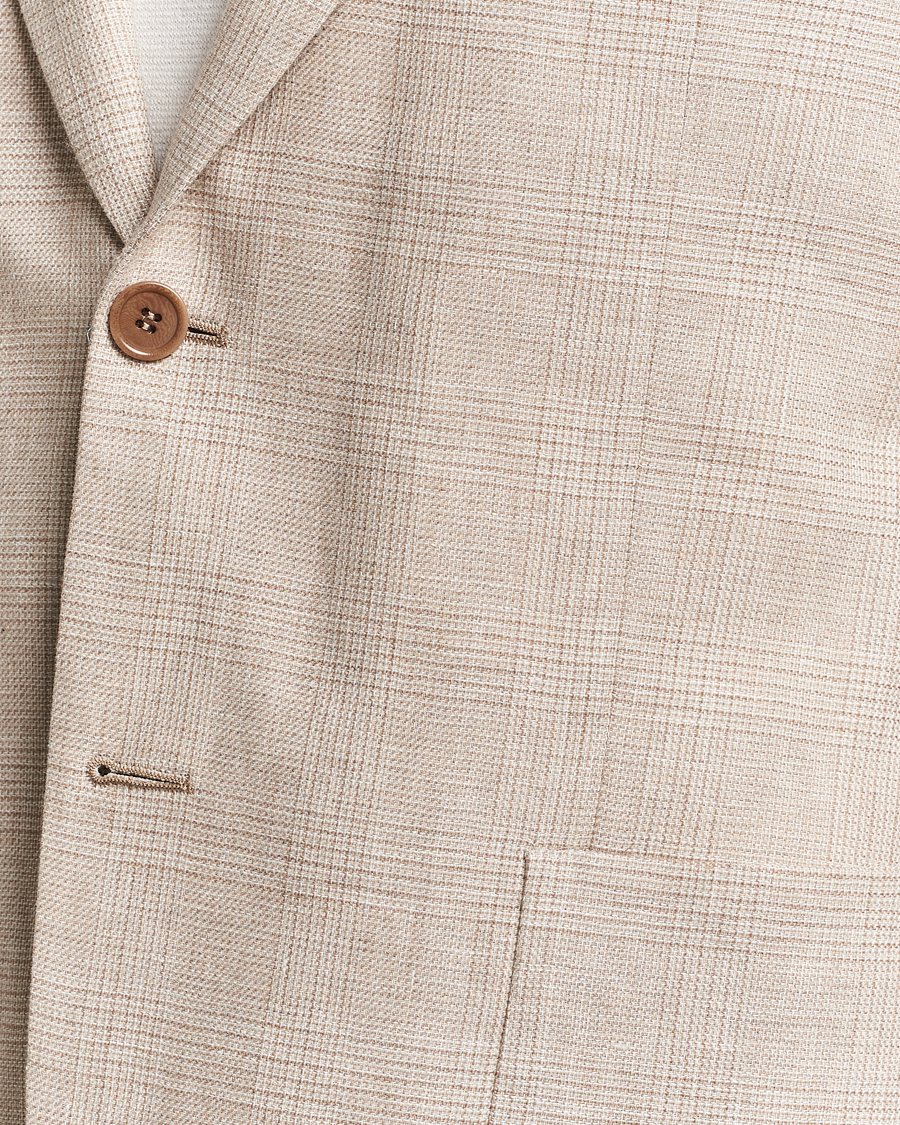 Hombres | Blazers | Morris | Archie Cotton Glencheck Blazer Khaki