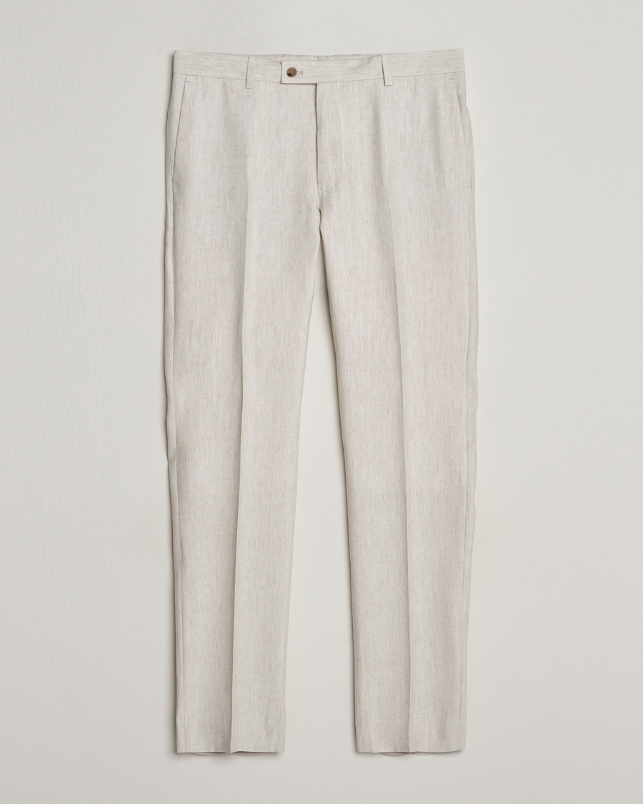 Hombres | Pantalones | Morris | Bobby Linen Suit Trousers Khaki