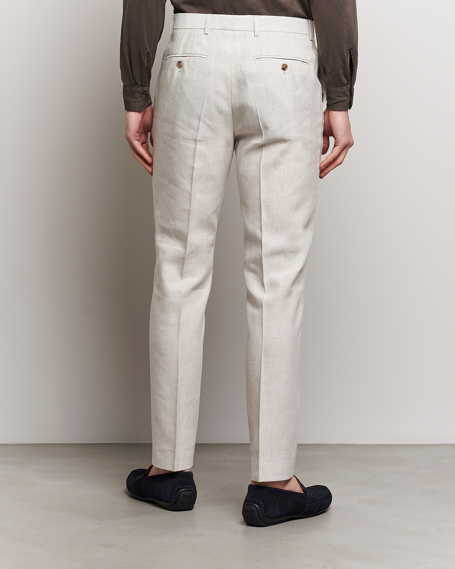 Hombres | Pantalones | Morris | Bobby Linen Suit Trousers Khaki