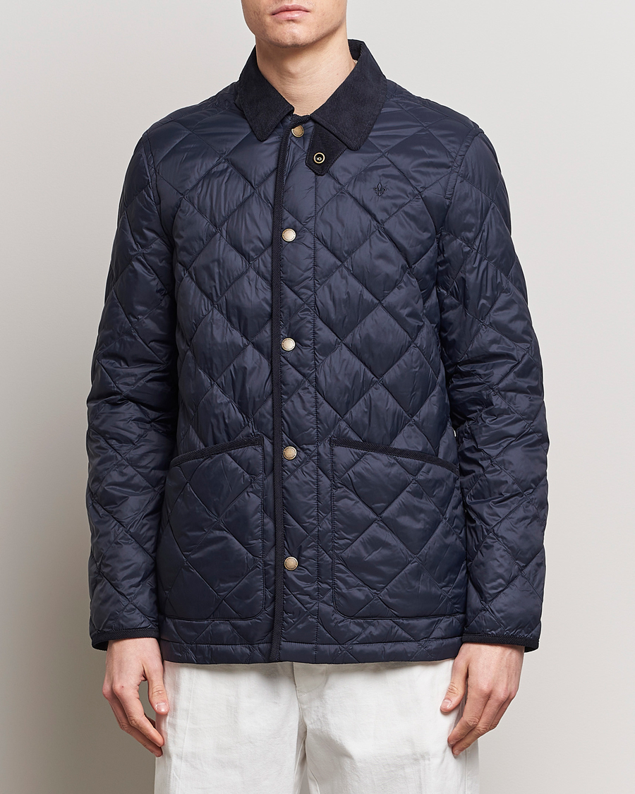 Hombres |  | Morris | Winston Quilted Jacket Old Blue