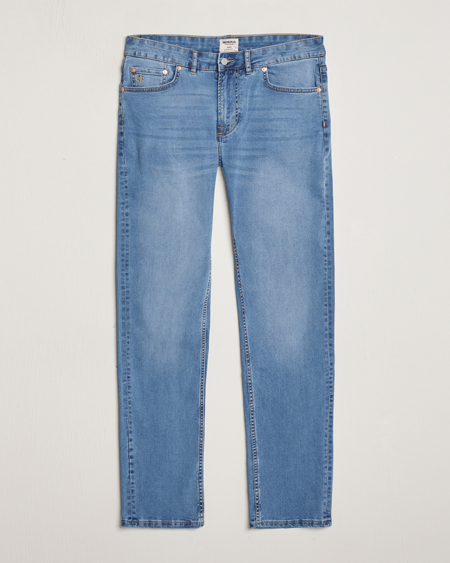 Hombres | Vaqueros | Morris | James Satin Jeans Light Blue
