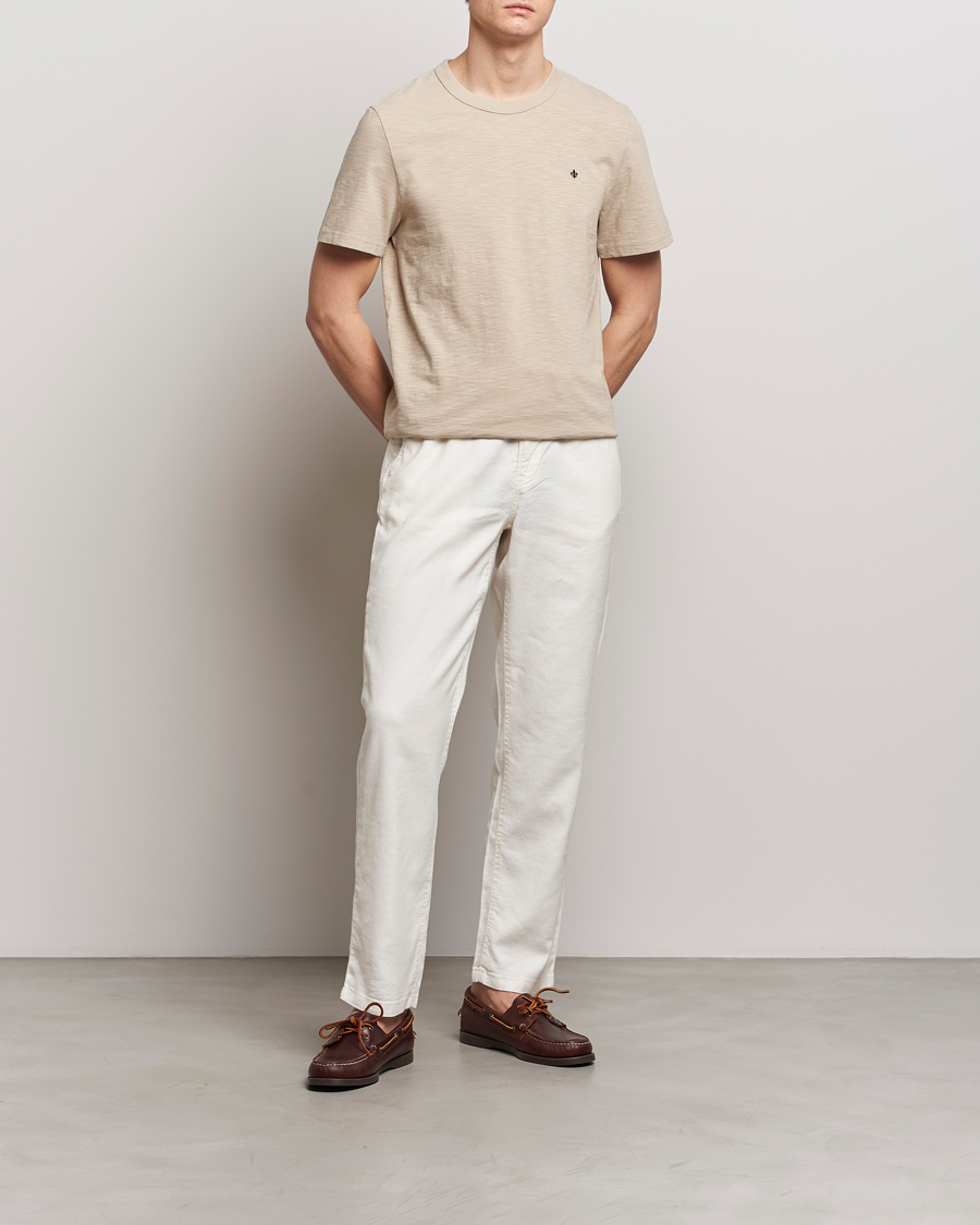 Hombres | Camisetas | Morris | Watson Slub Crew Neck T-Shirt Khaki
