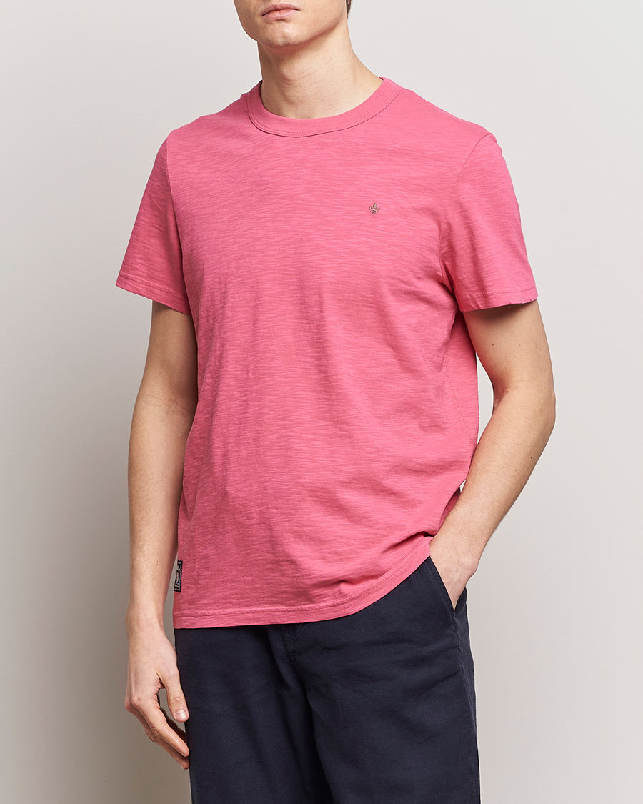 Hombres |  | Morris | Watson Slub Crew Neck T-Shirt Pink