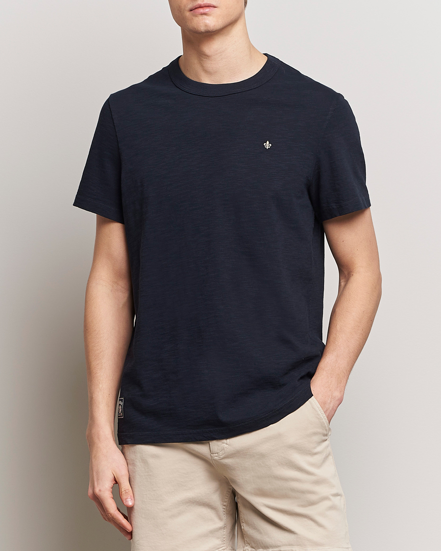 Hombres | Camisetas | Morris | Watson Slub Crew Neck T-Shirt Old Blue