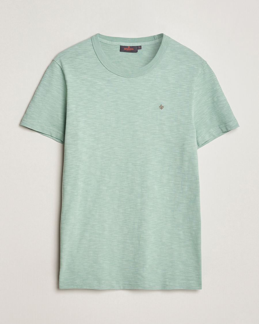 Hombres | Camisetas | Morris | Watson Slub Crew Neck T-Shirt Light Green