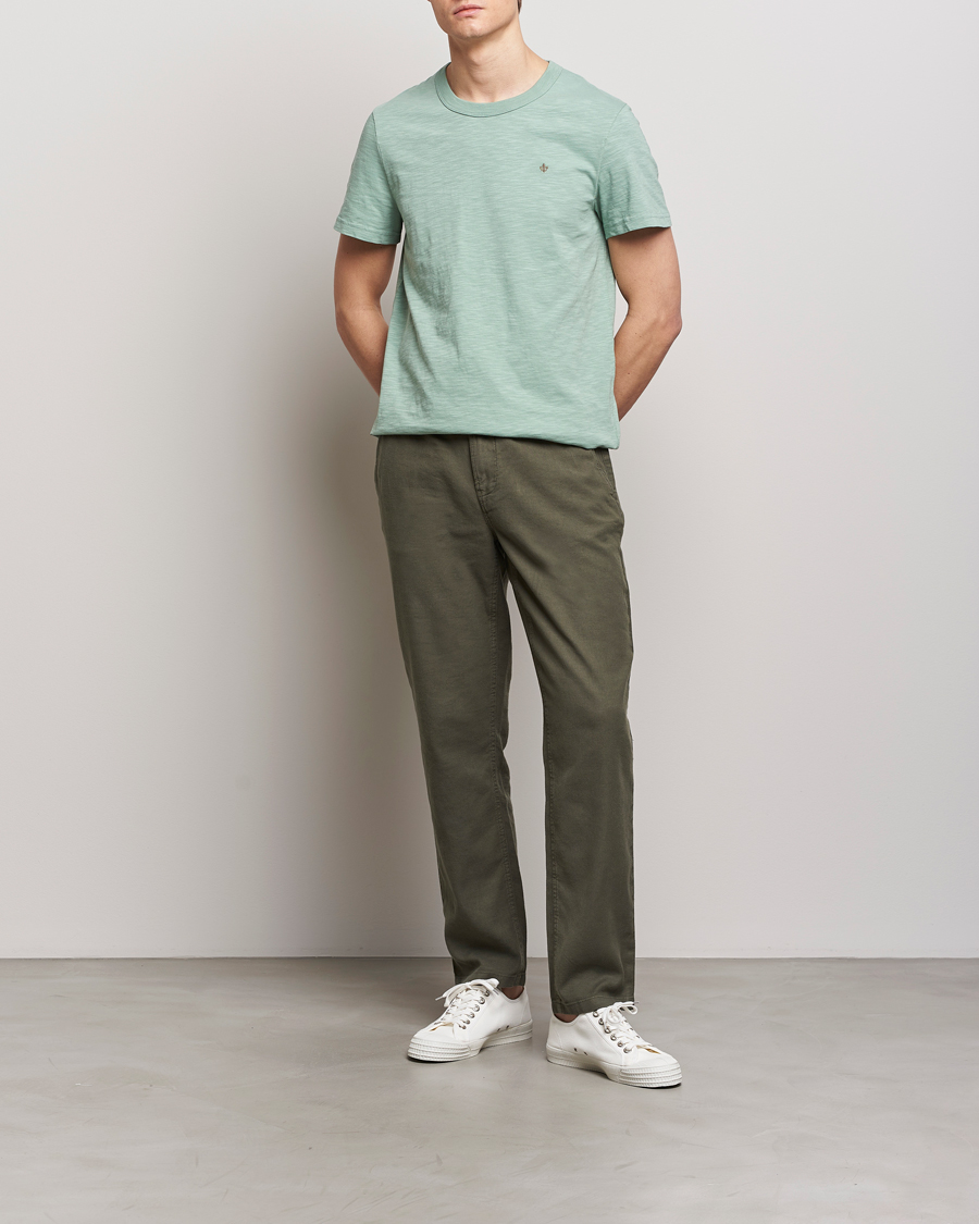 Hombres | Camisetas | Morris | Watson Slub Crew Neck T-Shirt Light Green