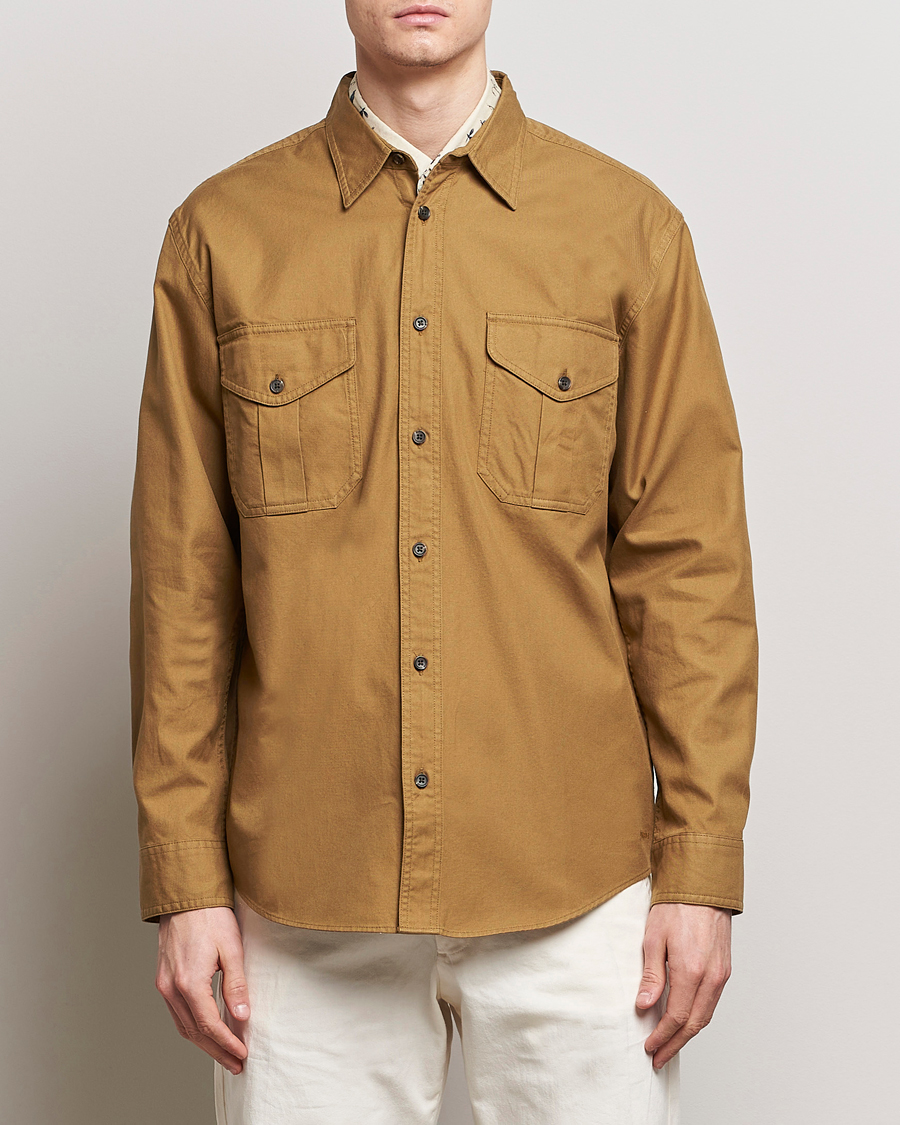 Hombres | Camisas | Filson | Lightweight Alaskan Guide Shirt Golden Tan