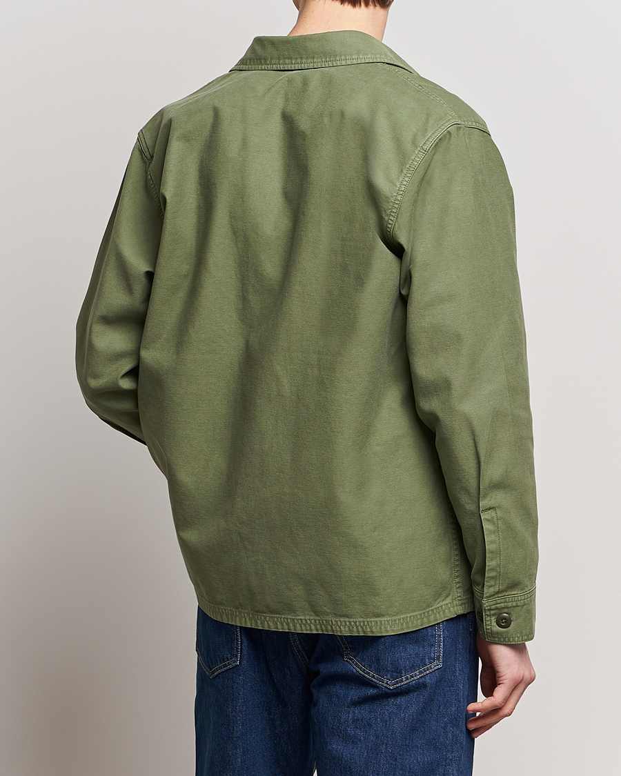 Hombres | Abrigos y chaquetas | Filson | Reverse Sateen Jac-Shirt Washed Green