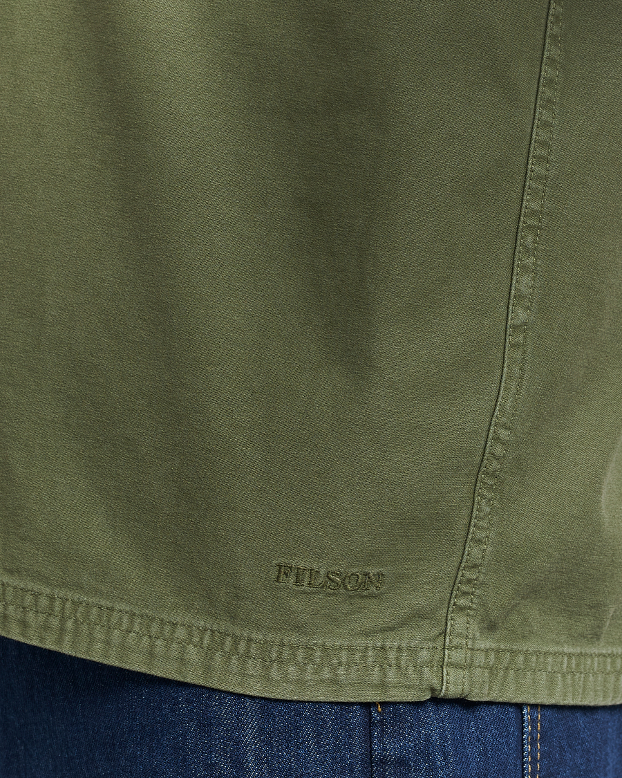Hombres | Abrigos y chaquetas | Filson | Reverse Sateen Jac-Shirt Washed Green