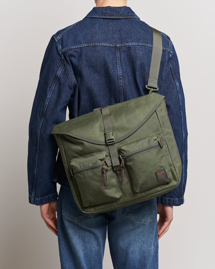 Hombres | Filson Surveyor Messenger Bag Service Green | Filson | Surveyor Messenger Bag Service Green
