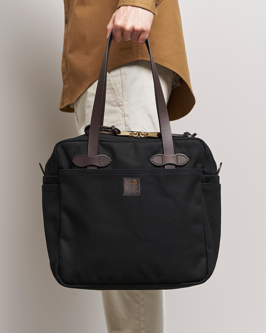Hombres | Departamentos | Filson | Tote Bag With Zipper Black