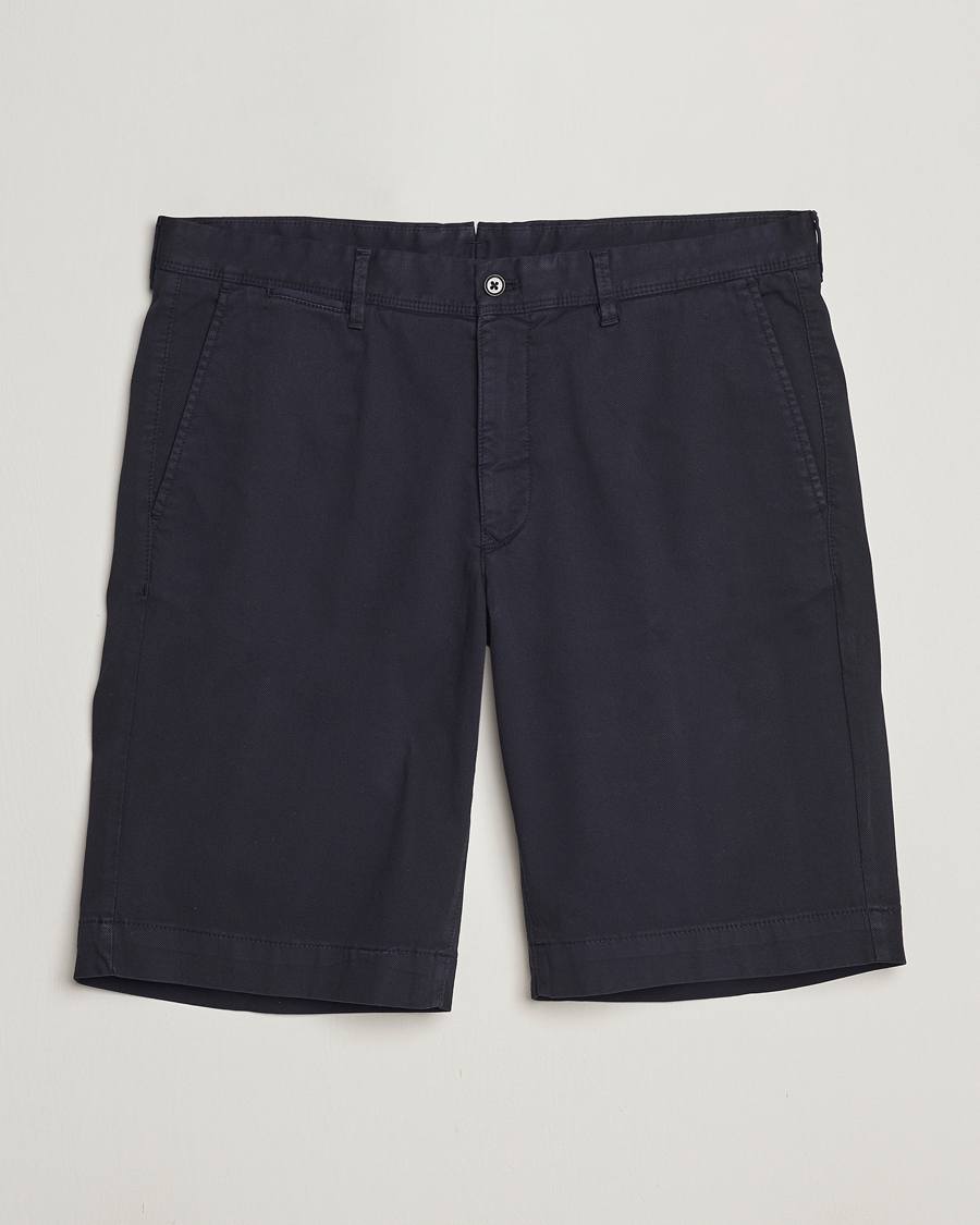 Hombres | Pantalones cortos | Oscar Jacobson | Teodor Cotton Shorts Navy