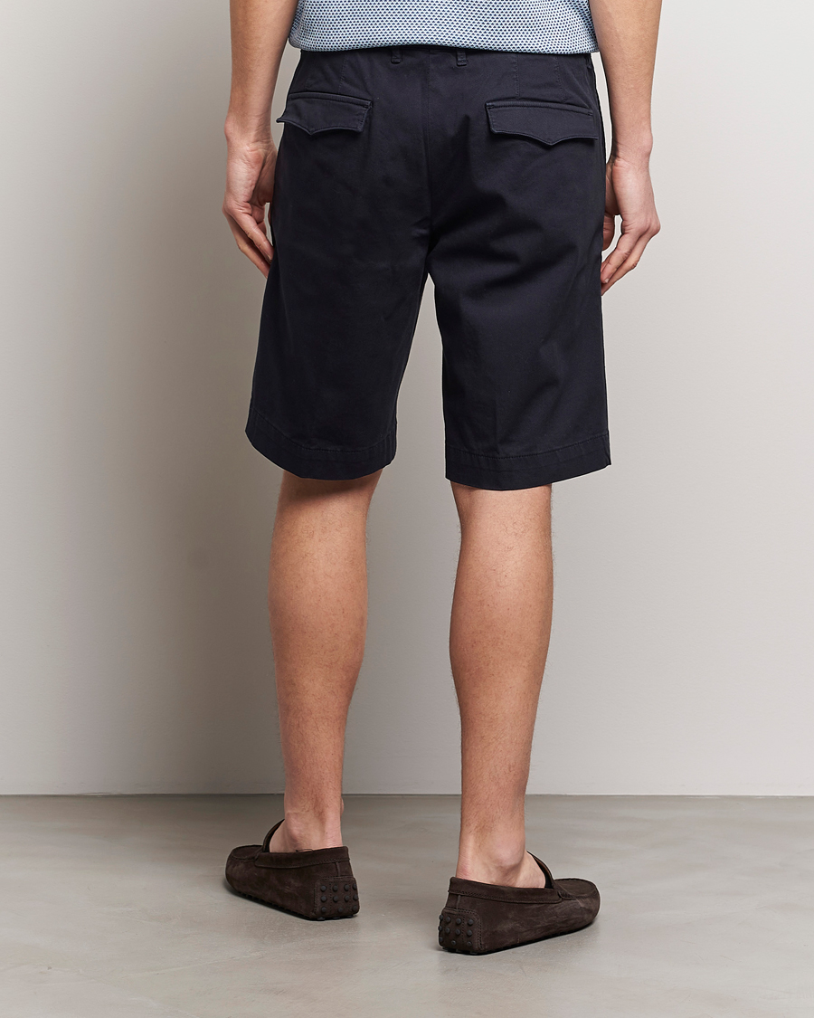 Hombres | Pantalones cortos | Oscar Jacobson | Teodor Cotton Shorts Navy