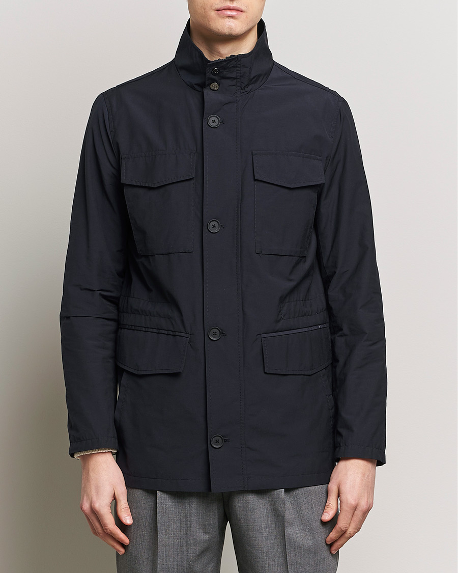 Hombres | Abrigos y chaquetas | Oscar Jacobson | Smyth Field Jacket Navy