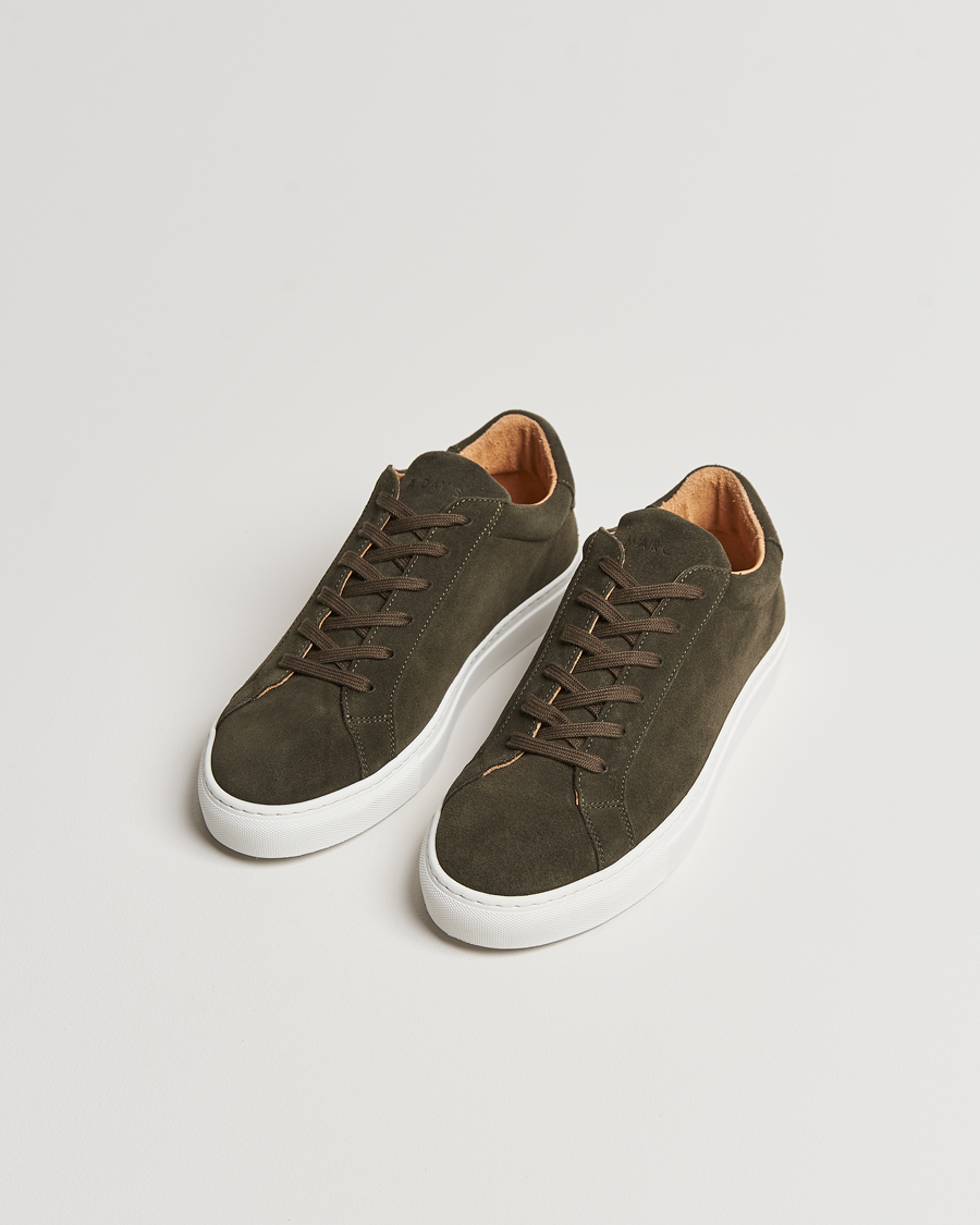 Hombres | A Day's March Suede Marching Sneaker Dark Olive | A Day's March | Suede Marching Sneaker Dark Olive