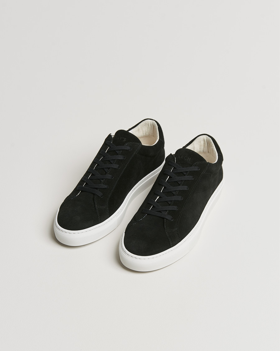 Hombres | Zapatos | A Day's March | Suede Marching Sneaker Black