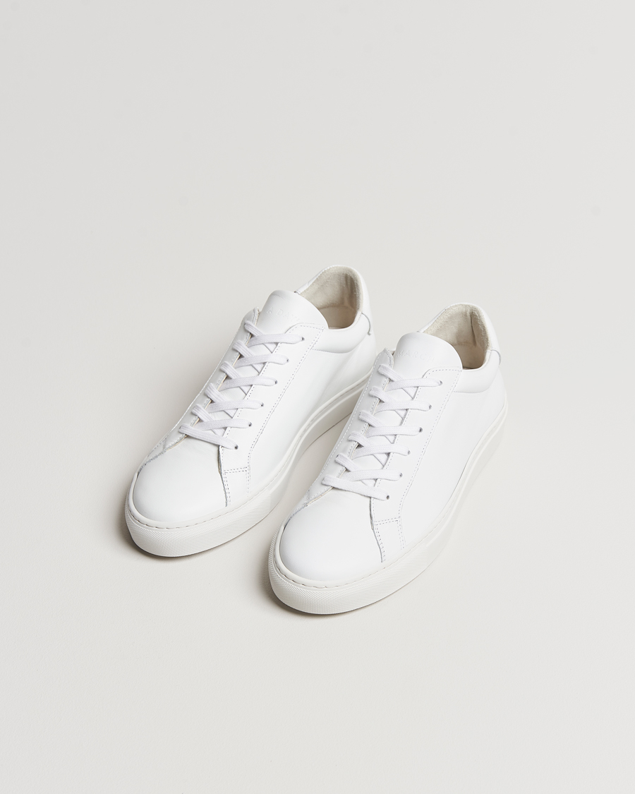 Hombres |  | A Day's March | Leather Marching Sneaker White