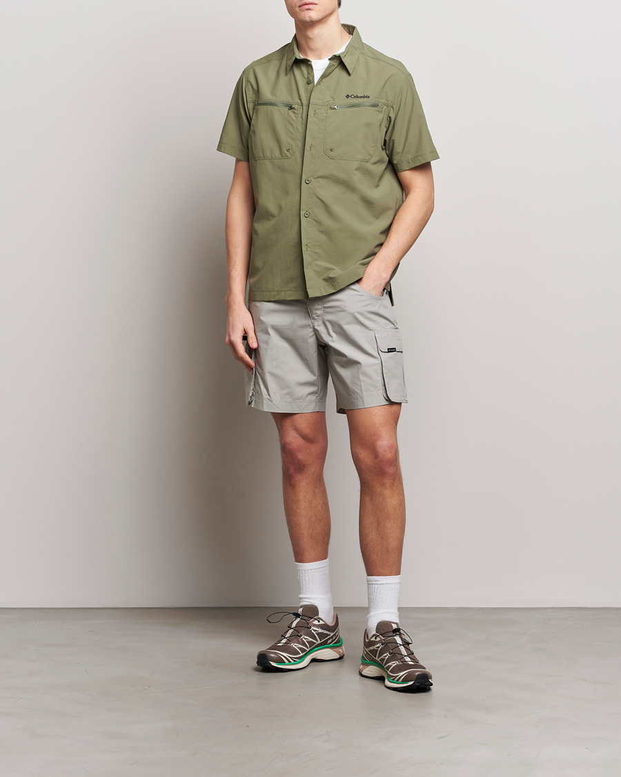 Hombres | Camisas | Columbia | Mountaindale Short Sleeve Outdoor Shirt Stone Green