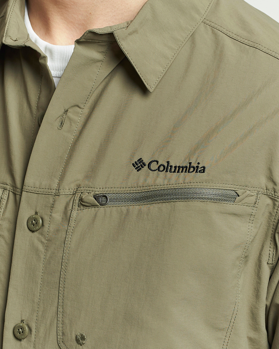 Hombres | Camisas | Columbia | Mountaindale Short Sleeve Outdoor Shirt Stone Green