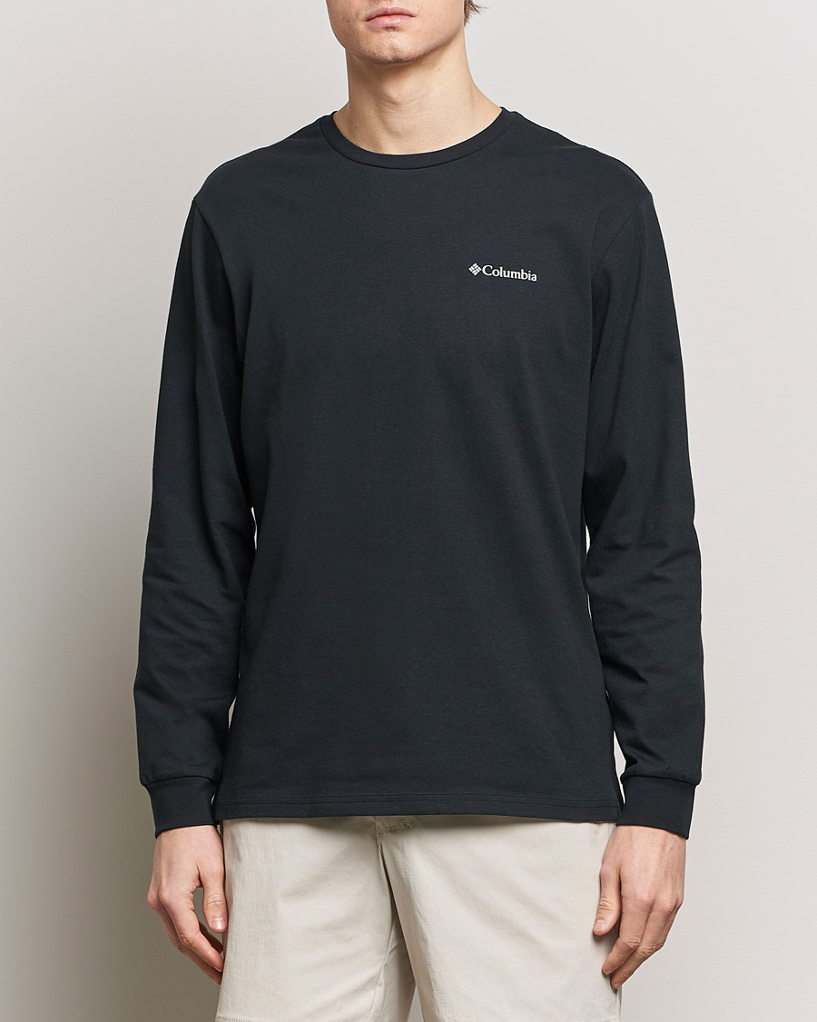 Hombres | Camisetas manga larga | Columbia | Explorers Canyon Long Sleeve T-Shirt Black