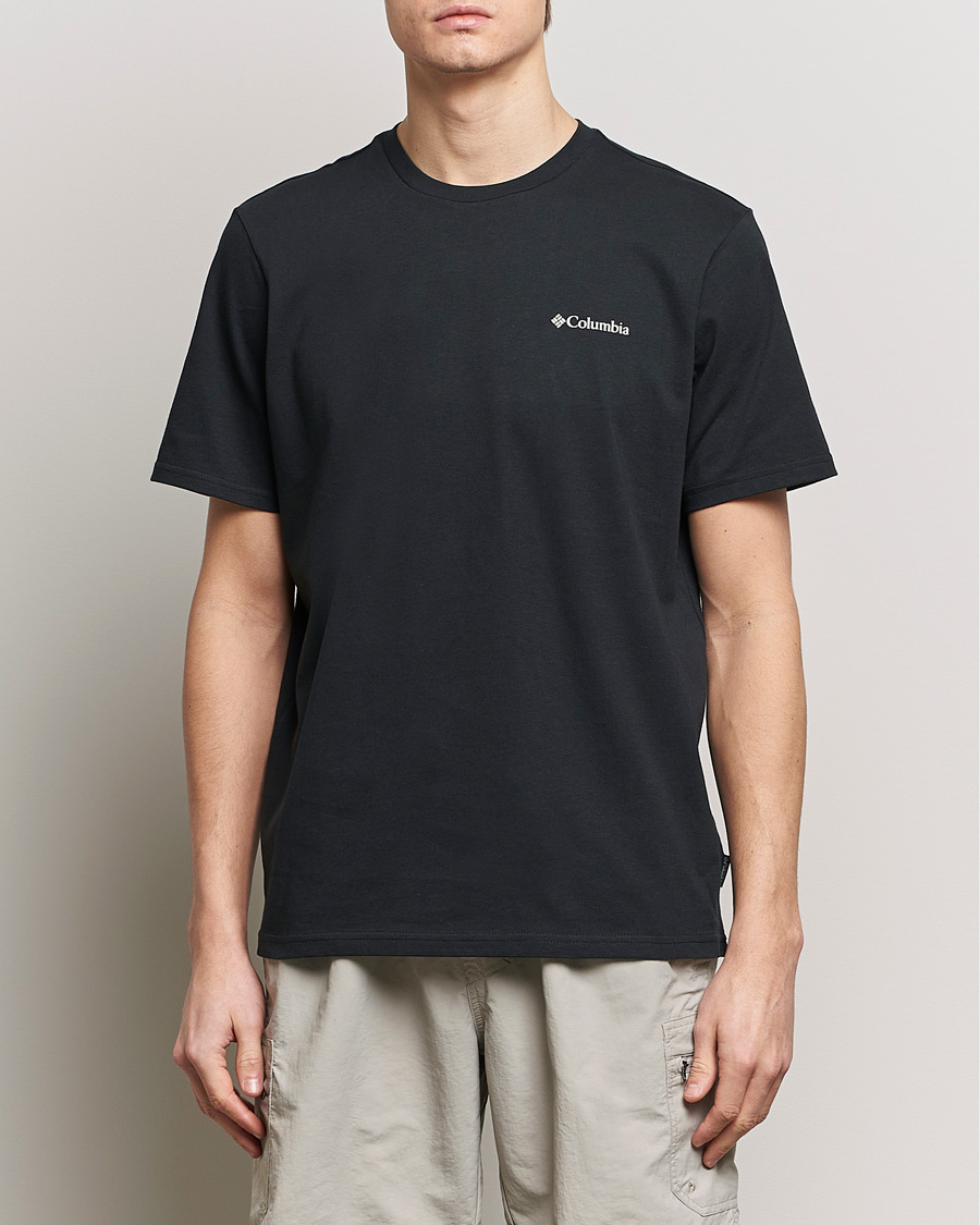 Hombres | Camisetas negras | Columbia | Explorers Canyon Back Print T-Shirt Black