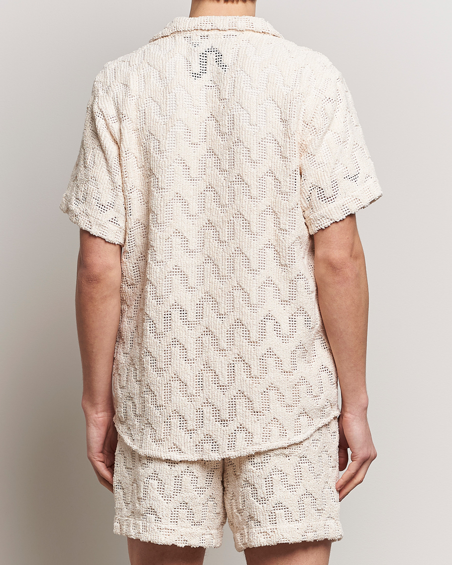 Hombres | Camisas | OAS | Atlas Cuba Crochet Shirt Off White