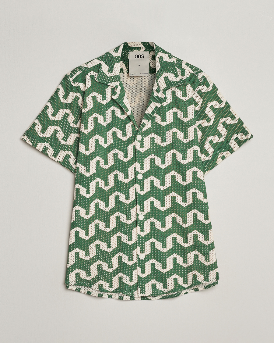 Hombres | Camisas | OAS | Short Sleeve Cuba Net Shirt Atlas