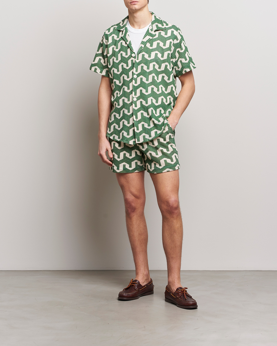 Hombres | Camisas | OAS | Short Sleeve Cuba Net Shirt Atlas