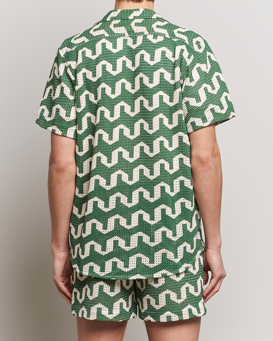 Hombres | Camisas | OAS | Short Sleeve Cuba Net Shirt Atlas