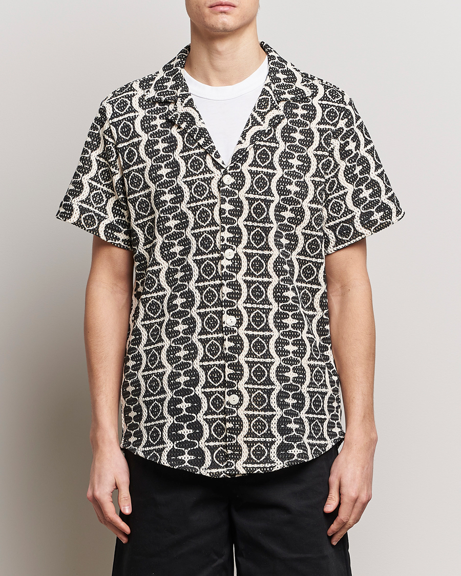 Hombres | Camisas | OAS | Short Sleeve Cuba Net Shirt Hypnotise