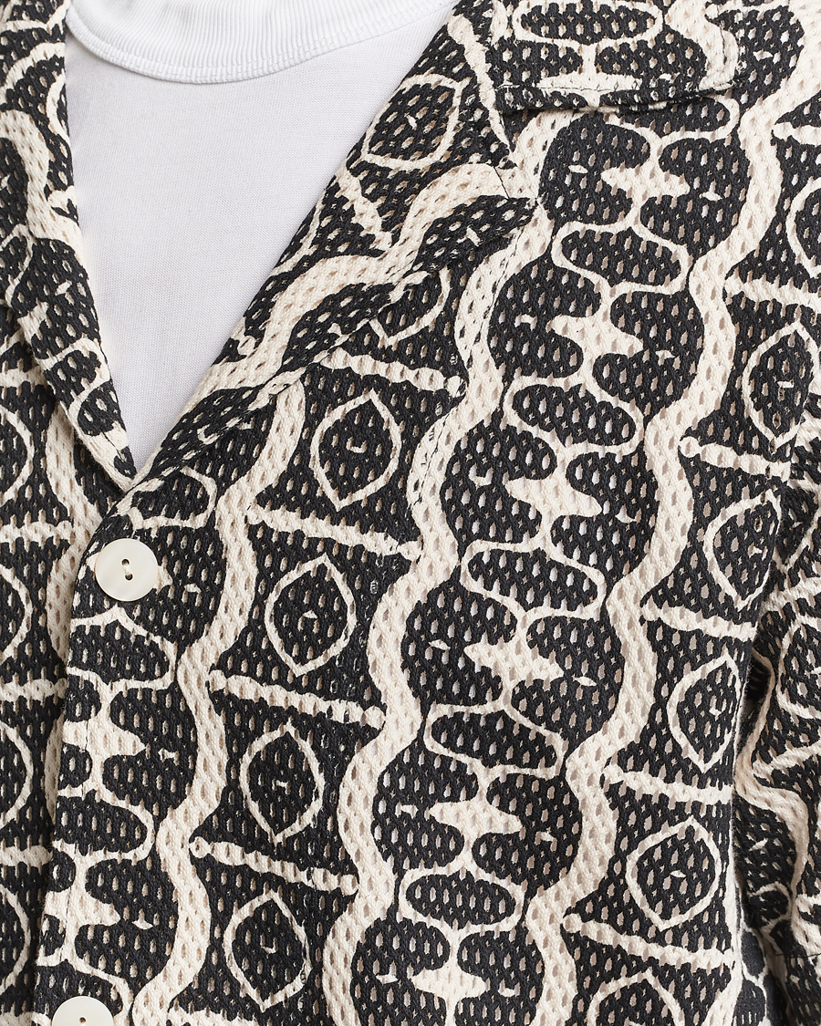 Hombres | Camisas | OAS | Short Sleeve Cuba Net Shirt Hypnotise