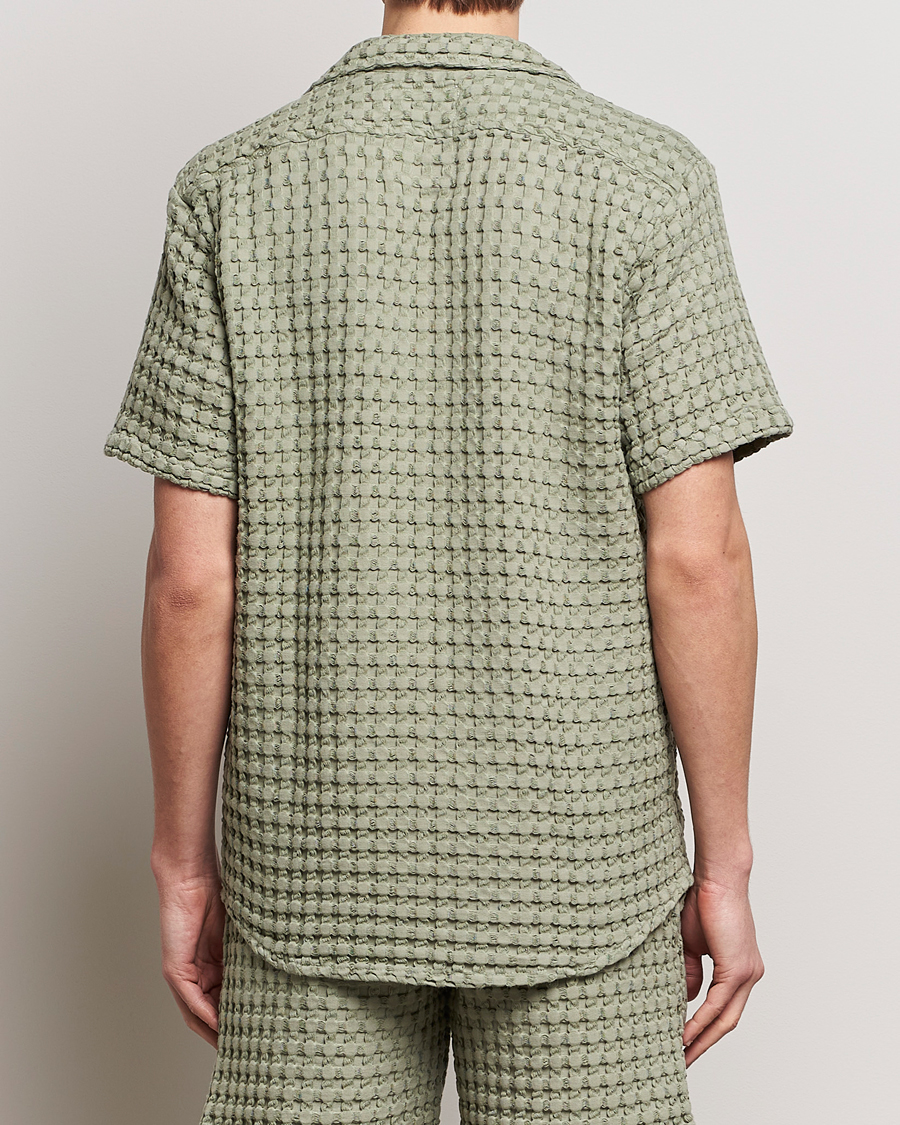 Hombres | Camisas | OAS | Cuba Waffle Shirt Dusty Green
