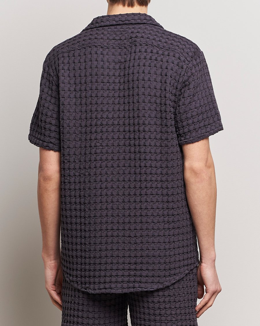 Hombres | Camisas | OAS | Cuba Waffle Shirt Nearly Black