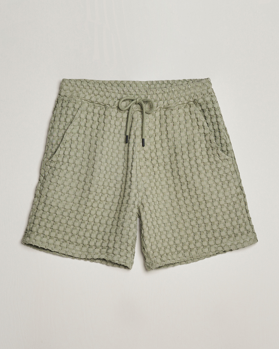 Hombres | Pantalones cortos | OAS | Porto Waffle Shorts Dusty Green