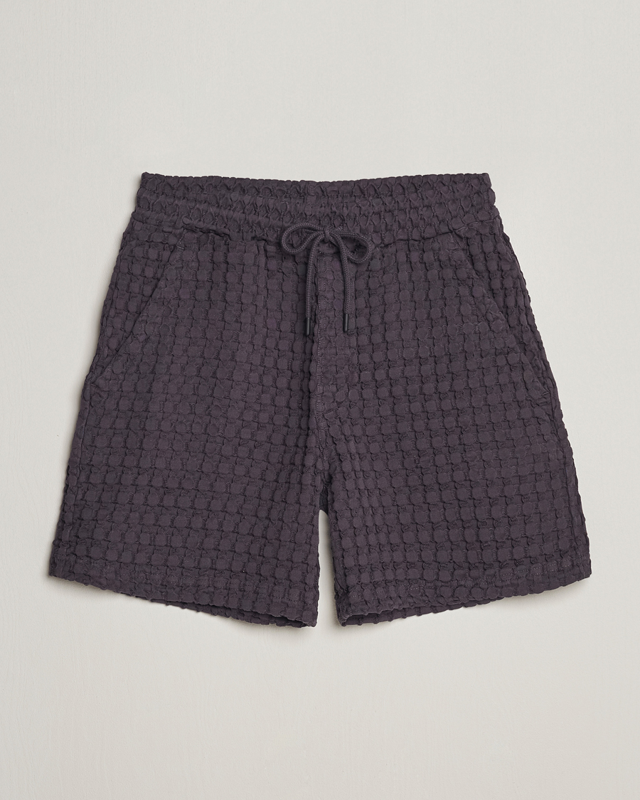 Hombres | Pantalones cortos | OAS | Porto Waffle Shorts Nearly Black
